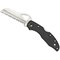 Spyderco 2024 Spyderco Meadowlark 2 Rescue Lightweight Black Serrated SPY-BY19SBK2 - alternate 2